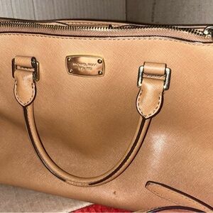 Michael Kors Camel Leather Satchel